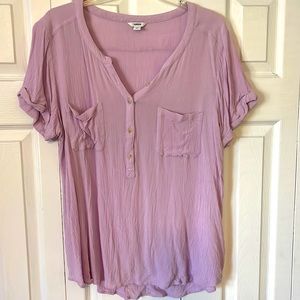 Sonoma Good for Life XL Pale Purple Rayon Top.